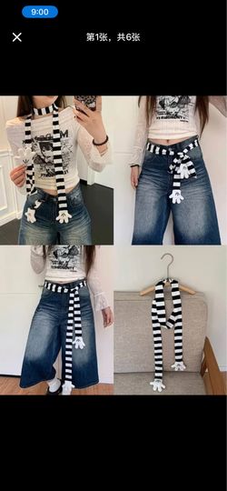 ✨ Mickey-Inspired Striped Multi-Use Accessory