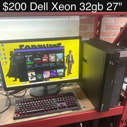 Dell Precision T3600 Budget Gaming PC 32gb Xeon 3.80ghz AMD Radeon HD 7900 Windows 11