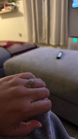 White gold ring