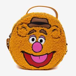 Disney Muppets Fozzie Bear Crossbody Bag Fuzzy Close Up Adjustable Strap
