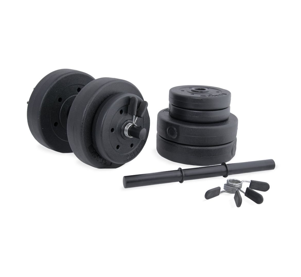 HOT Vinyl Dumbbell Cap Barbell Sets CAP Barbell 40lb Vinyl