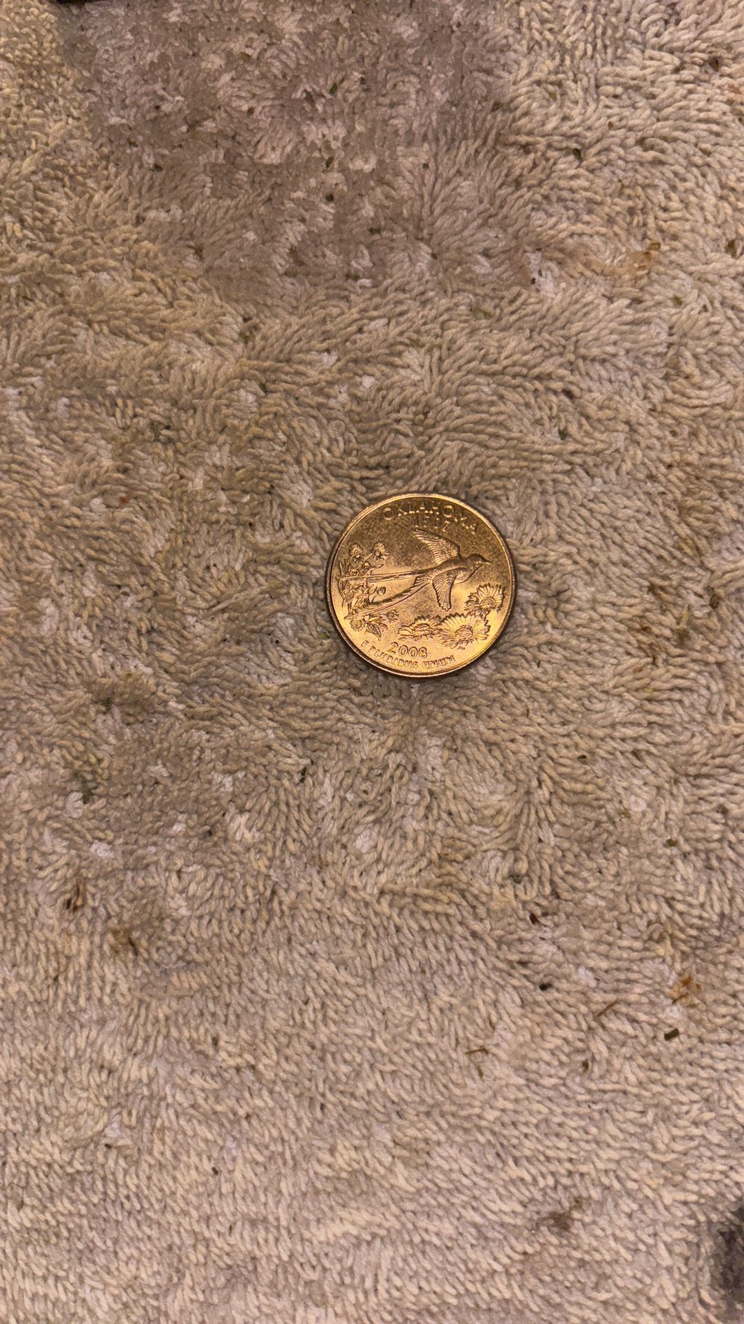 2008 Oklahoma gold quarter