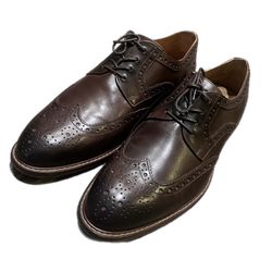 Flag Ltd Nappa Glove Men's Oxford Cognac Brown Leather Shoes Size 9