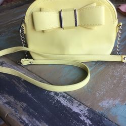 Betsey Johnson Boutique Yellow Chain Purse