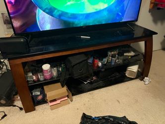 3 tier glass TV stand