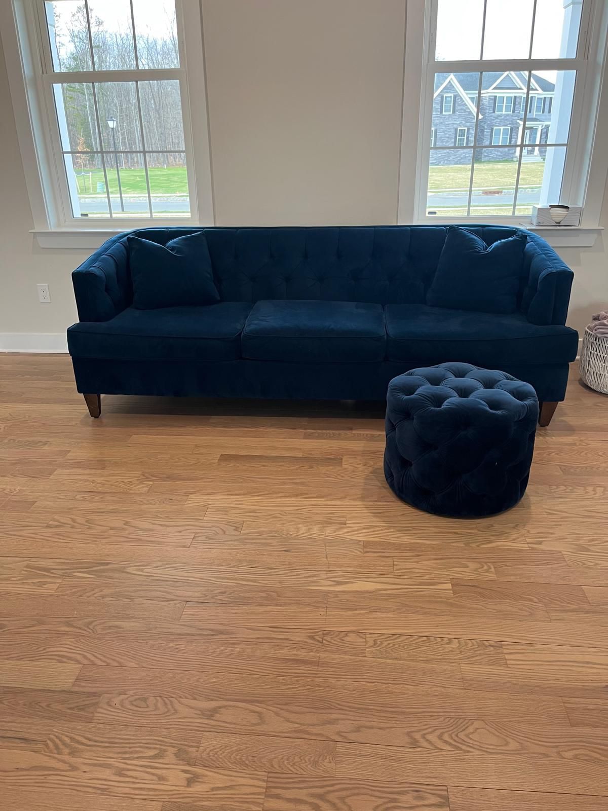 Couch + Pillows + Ottoman