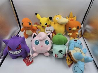 Pokemon Plush Set Of 8 Brand New With Tags