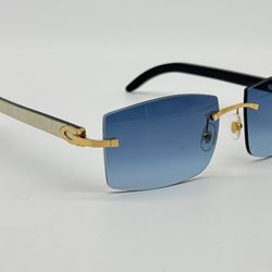 CARTIER C DECOR WHITE  BUFFALO HORN SUNGLASSES MINT 100% GENUINE CT0046S ~$3900