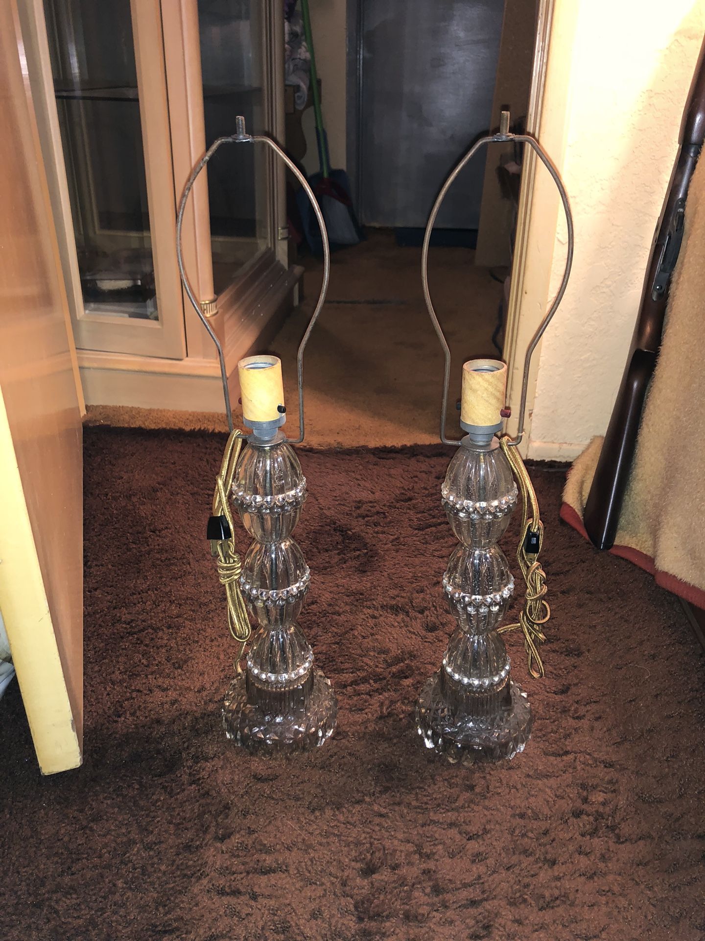 Vintage Crystal Table Lamps