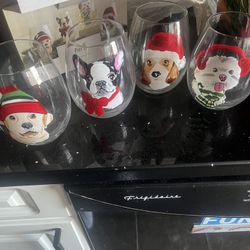 Christmas season glasses