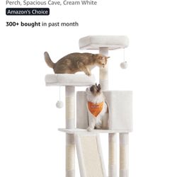 (brand New)45.3-Inch Cat Tower/Cat tree, Plush Condo Scratching Post