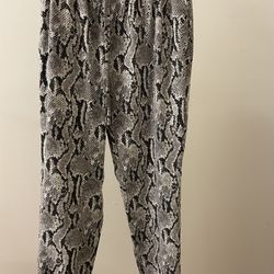 Snake Print Joggers 