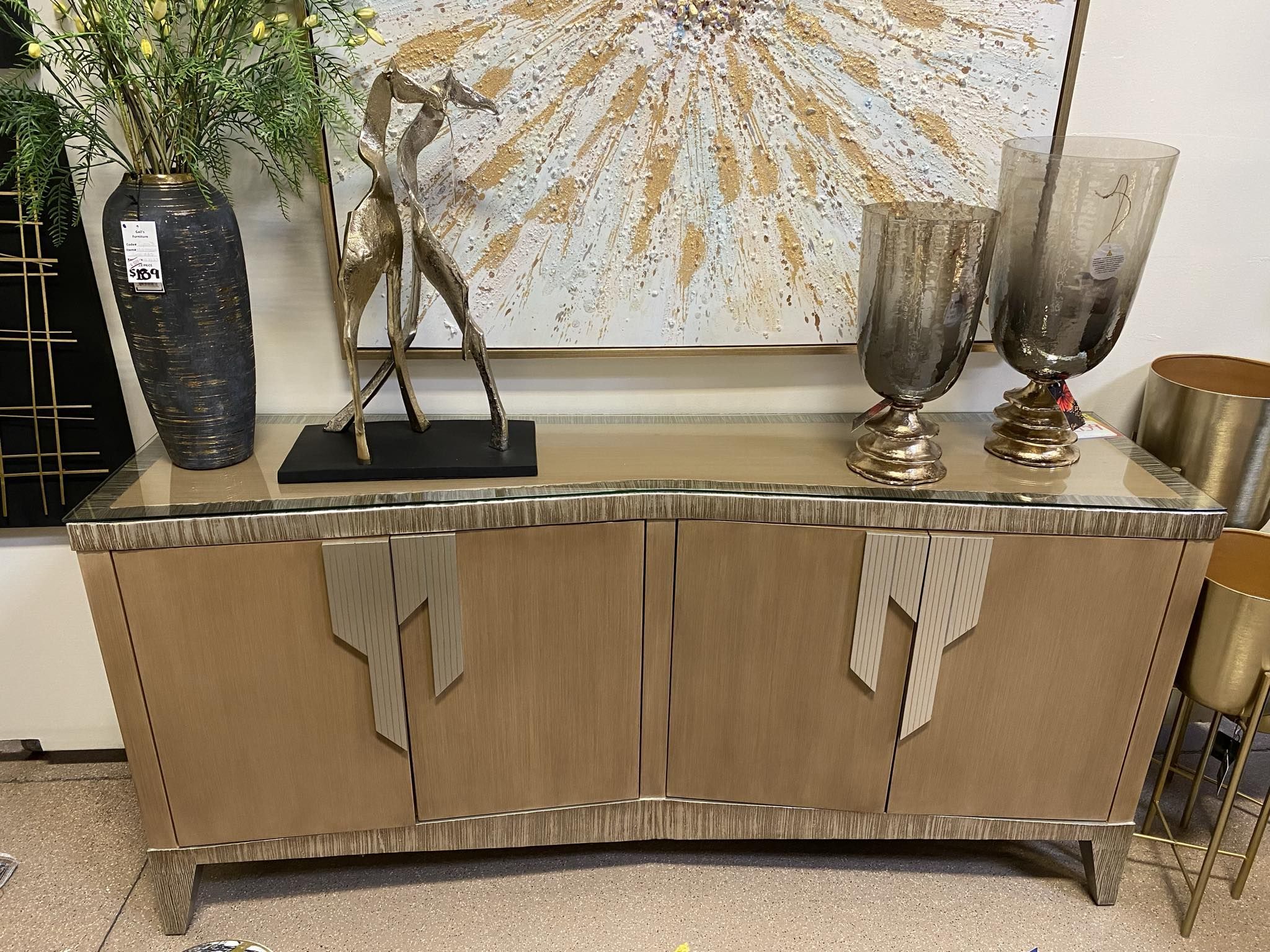 Elegant Hand-painted Console