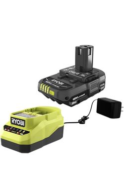 Ryobi One+ 18v Lithium Ion 2.0ah Battery and Charger Kit,