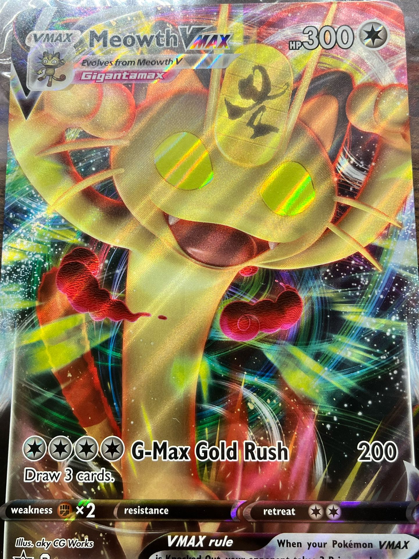 PSA Jumbo Meowth VMAX Pokmon Card  Rare Collectible  $60