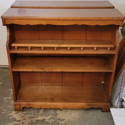 Pair Of Wood Book Cases Shelving