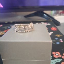 Mom Ring With Butterfly S Size 7