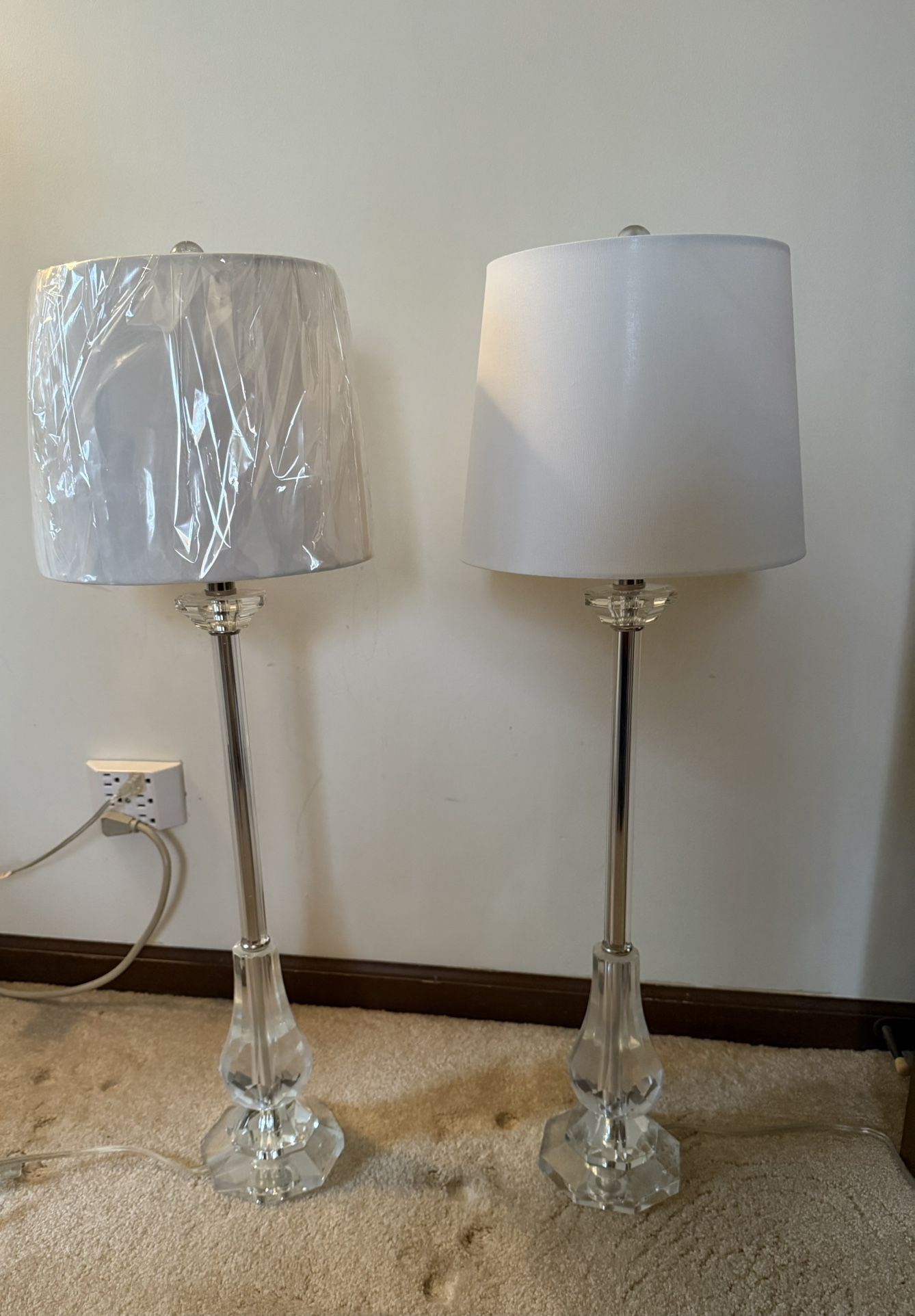 2 Lamps 32” Tall  $60 For Both
