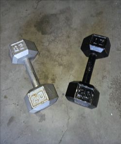 20 LB Cast Iron dumbbells