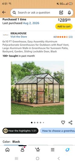 Green house 6x10