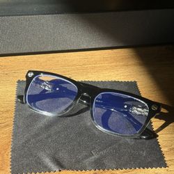 Chrome Heart Blue Lens Glasses 