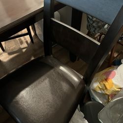 Espresso Counter Height Table & Chairs 