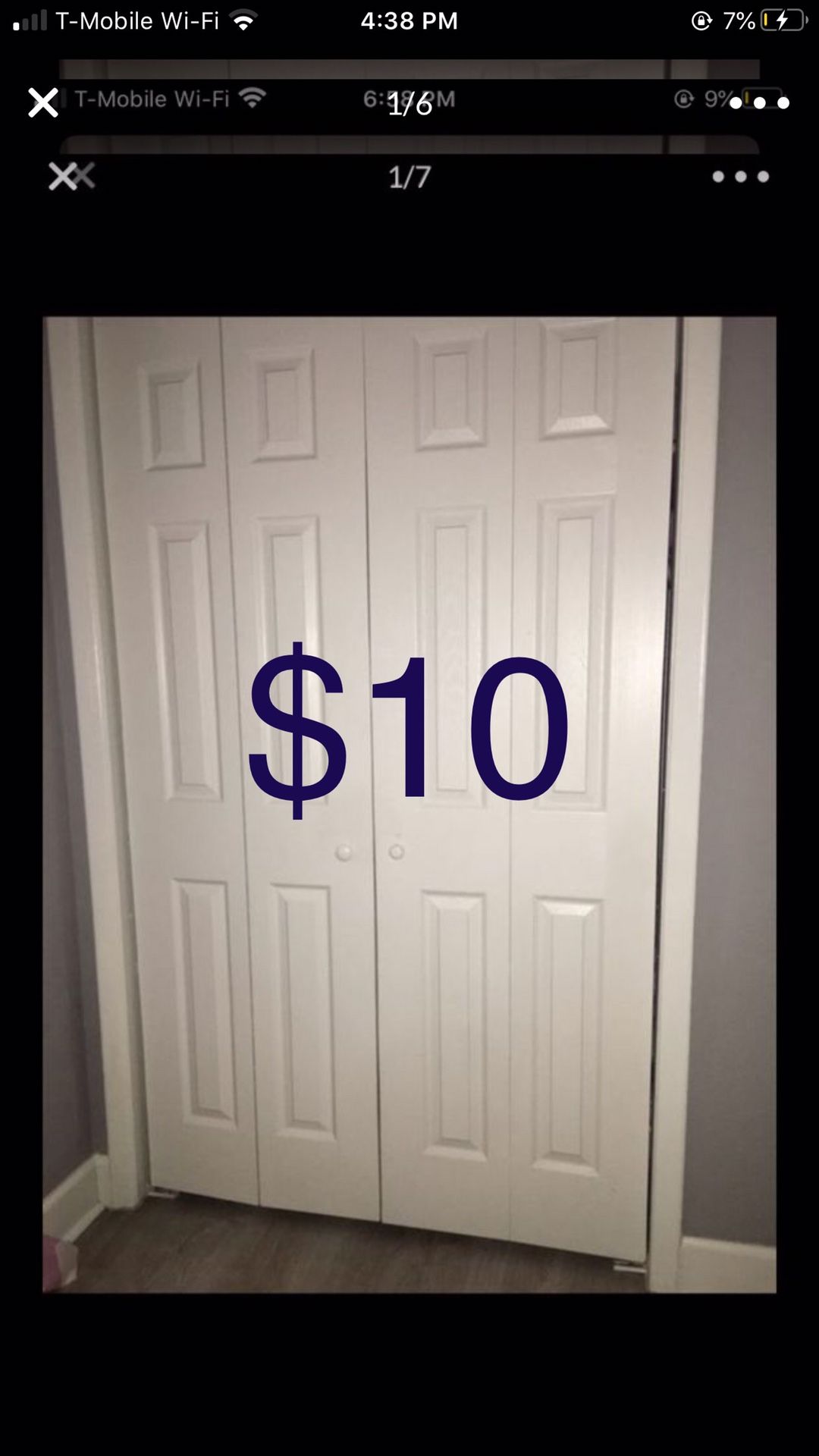 Closet doors $10