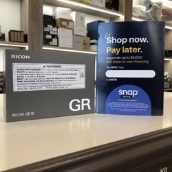 Ricoh GR IV Digital Camera (Located In Downey, CA)