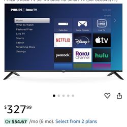 Brand New Still And His Original Package 50 Inch Screen Tv