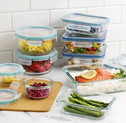 Brand New Costco Snapware Pyrex 18-piece Glass Food Storage Set