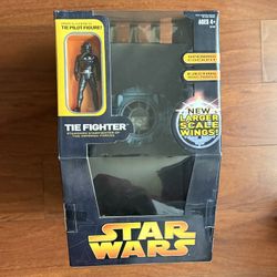 NEW Star Wars TIE FIGHTER WITH TIE PILOT 2005 large scale wings