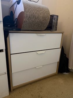 IKEA wooden 3 drawer dresser