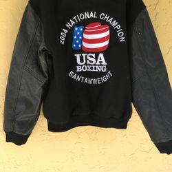 Leather USA Boxing Champion Jacket