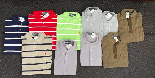 Polo Ralph Lauren Mens shirts (Lot) varies sizes and price ,new with tags.