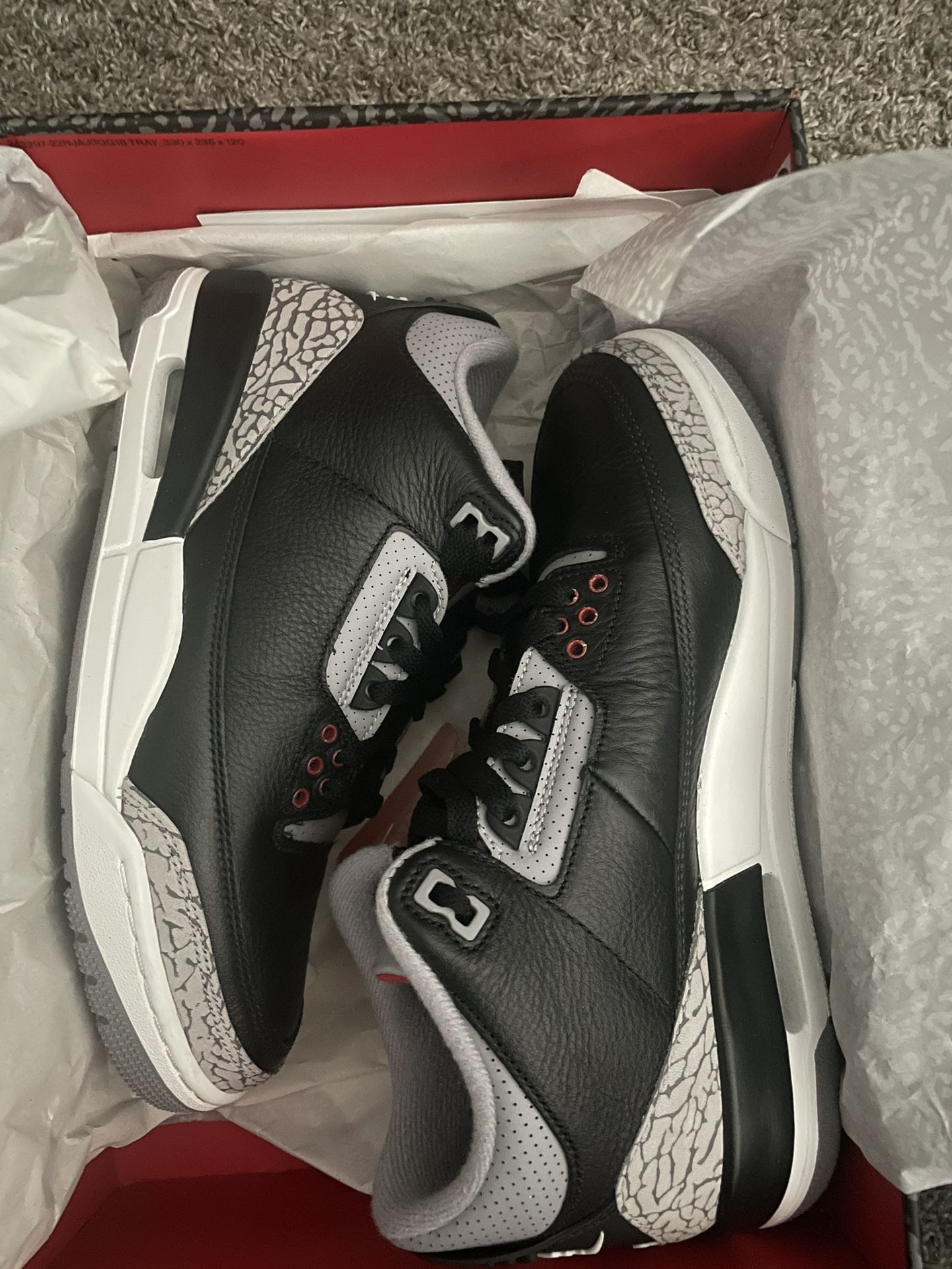 Jordan 3 Cement Sz 8 Mens New