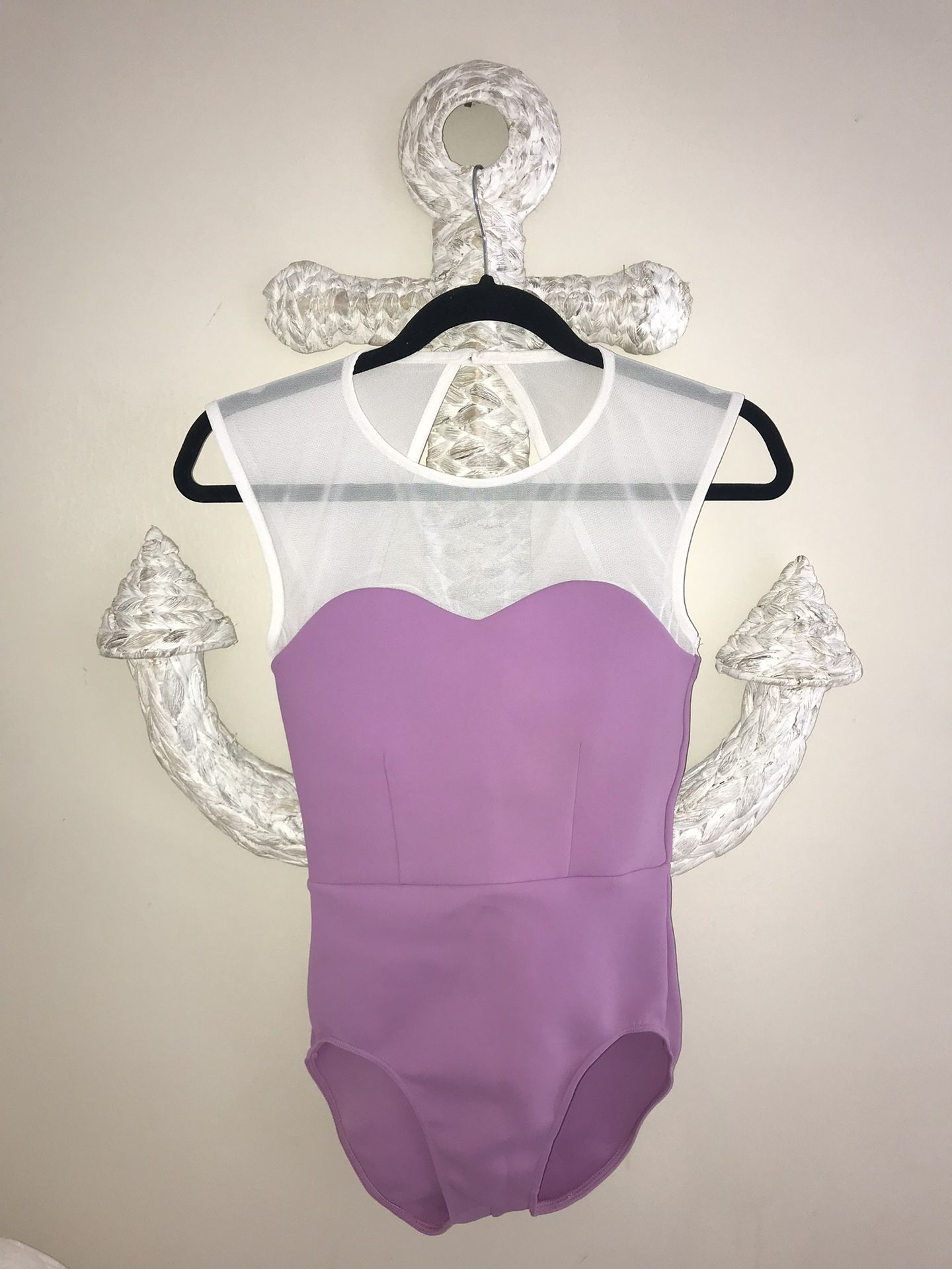 NWT Cleo Harper One Piece Bodysuit/Swimsuit/Activewear in Lavender Purple-Pink