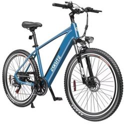 ESKUTE Netuno Plus Electric Mountain Bike 27.5*2.1'' Tire 500W Motor 22mph Max Speed 48V 15Ah Battery 53 Miles Range - Blue