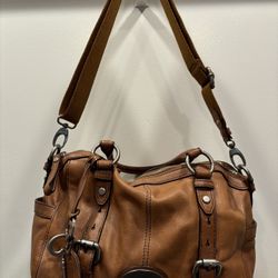 Fossil Barrel Leather Crossbody