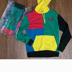 Sniper Gang Rare Hoodie Set Cross Colors Style  MEDIUM SIZE