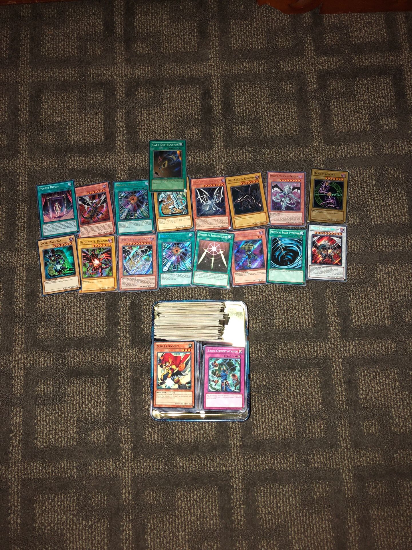 Yu-Gi-Oh Collection rare cards on top