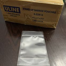 Stand-up Barrier Pouches - 2.5 Boxes With Labels