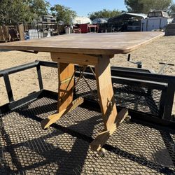 Dresser and a table
