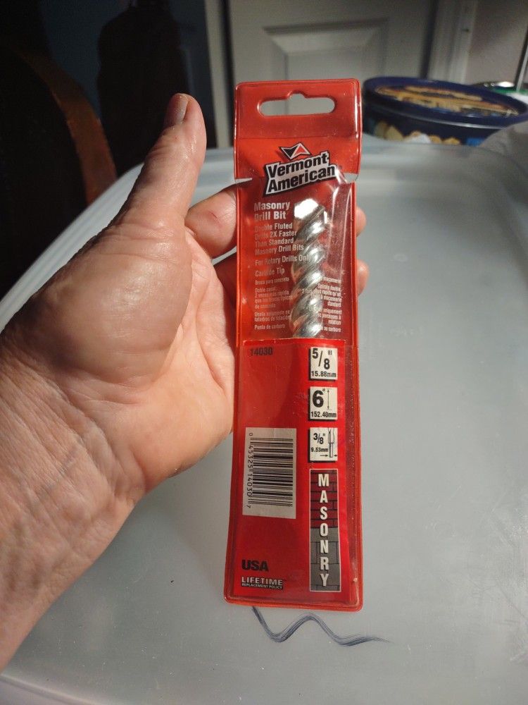 New Drill Vermout American Made Concrete 6"