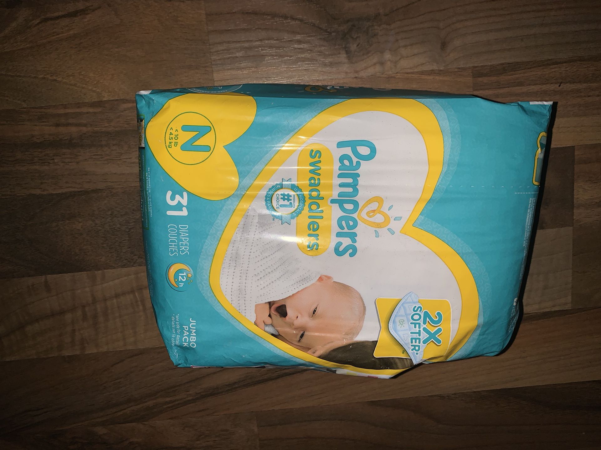 Pampers Swaddles 31 Count NEW