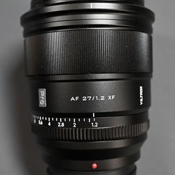 Viltrox Fujifilm 27mm F1.2 Pro w/ Tiffen Glimmer Glass X-mount lens