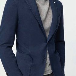 Men’s Limited Edition Blue LBM 1911 Tailored Garment-Dyed Jack Jacket In Dark Blue