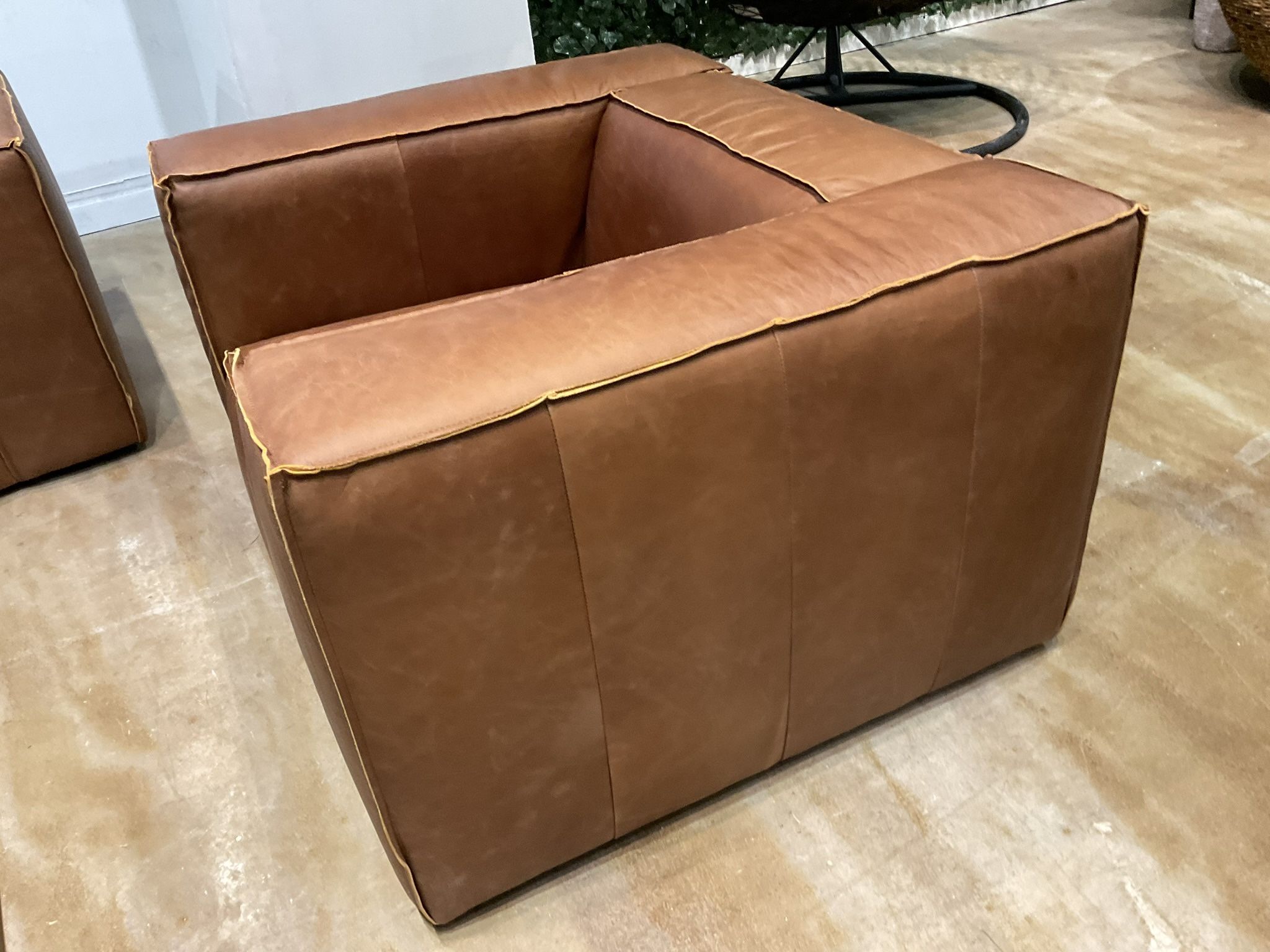 New Cooper Leather Chair in BROWN Primitive Collections