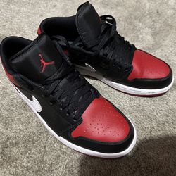 Nike Air Jordan Low 1 Shoe Alternate Bred toe Men’s 10