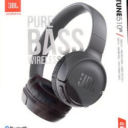 JBL Tune 510BT Wireless Bluetooth On-Ear Headphones With Built-In Microphone