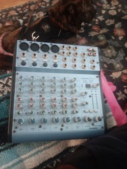 Alexis multimillion 8 USB compact mixer  light blue about the size of a radio